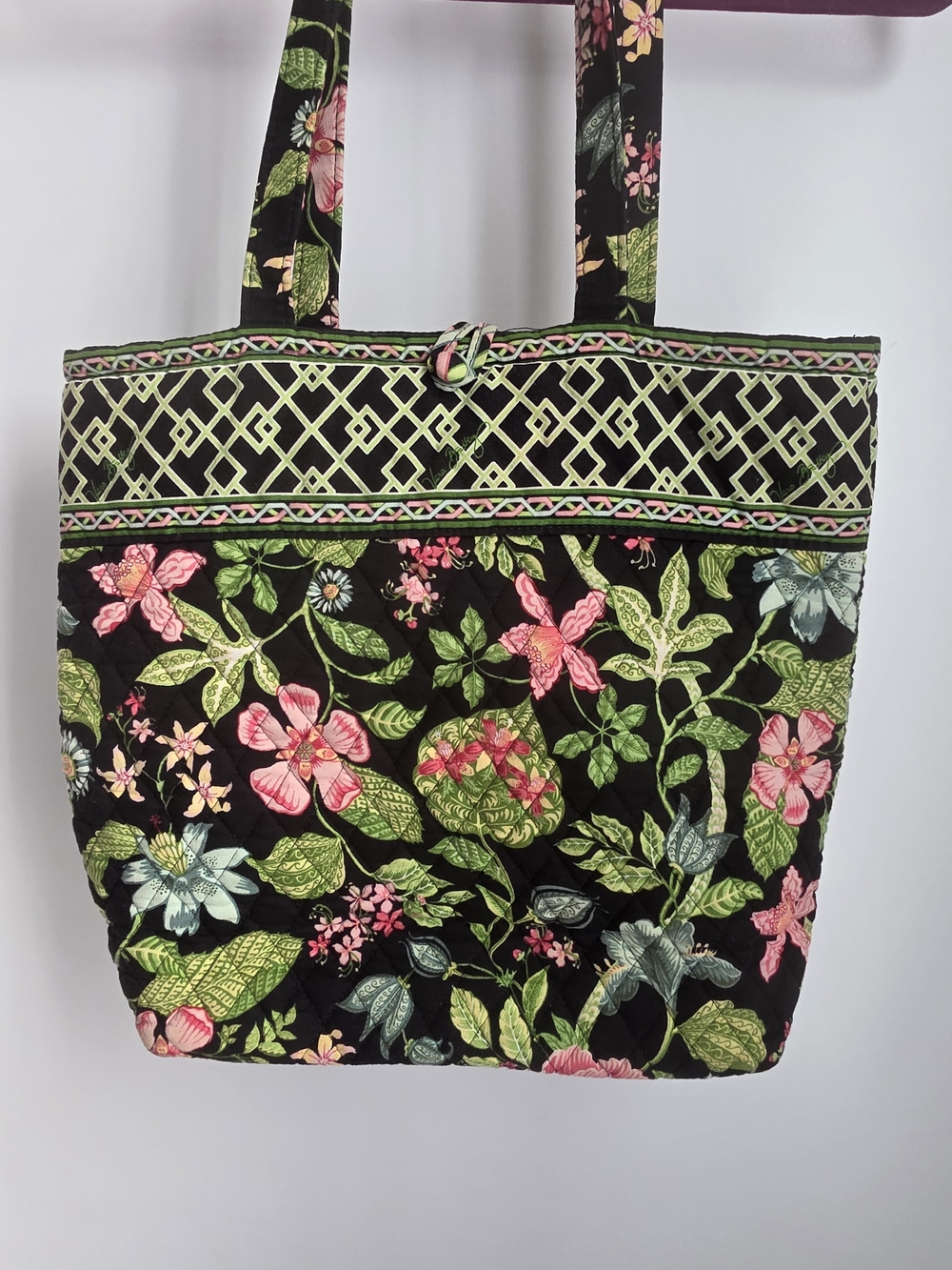 Vera Bradley Tropical Evening Tote Bag | Retired 2007 Print |